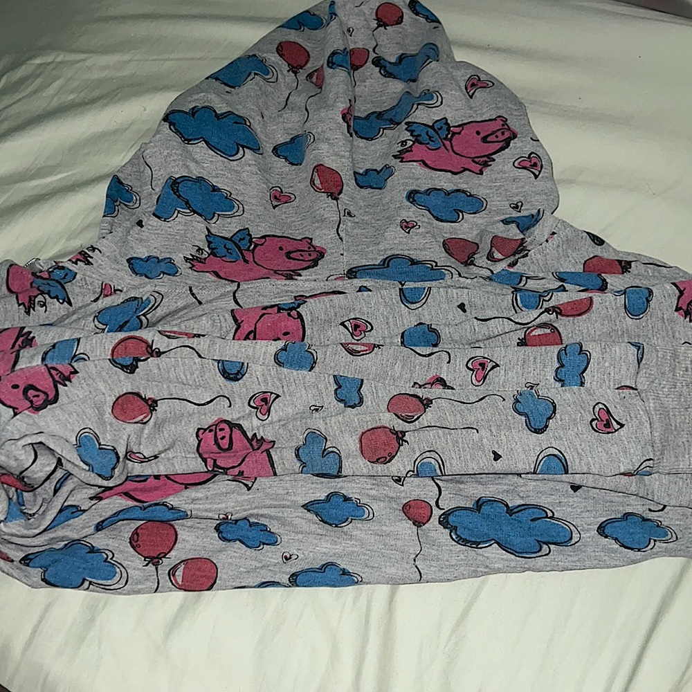 No Boundaries is the brand, this is a XXL cropped jacket, grey blue and pink